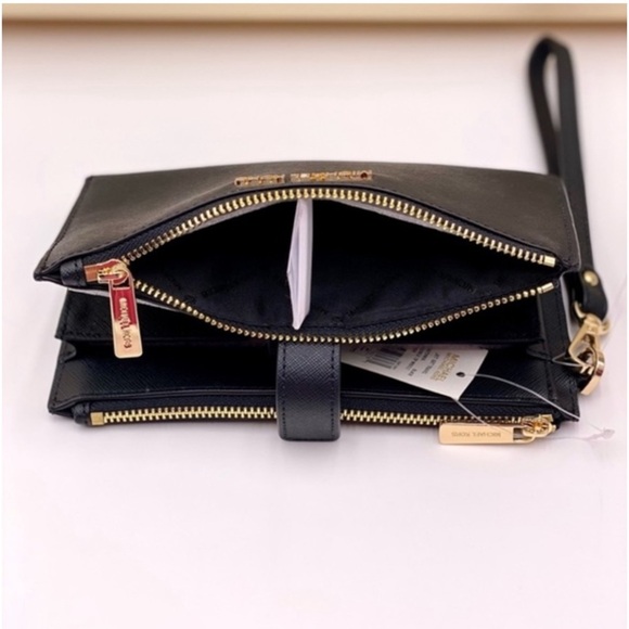 Michael Kors Wallet Wristlet Phone Case Black - Picture 7 of 8